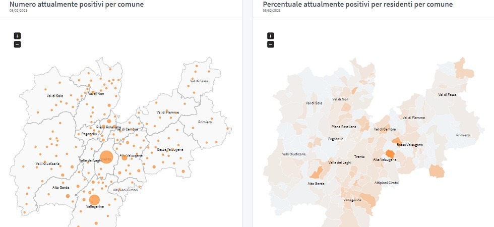 Coronavirus in Trentino, 2 casi a Baselga di Pinè e Vallelaghi